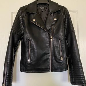 Topshop size 2 Faux Leather Jacket